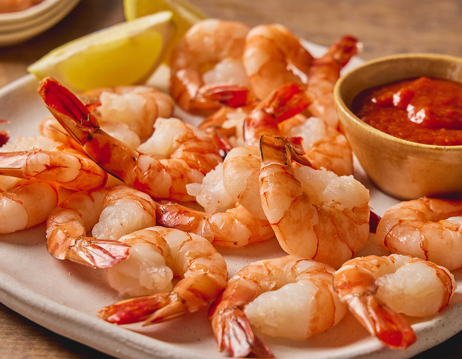 Jumbo Shrimp Cocktail and Double Clam Chowder Combo